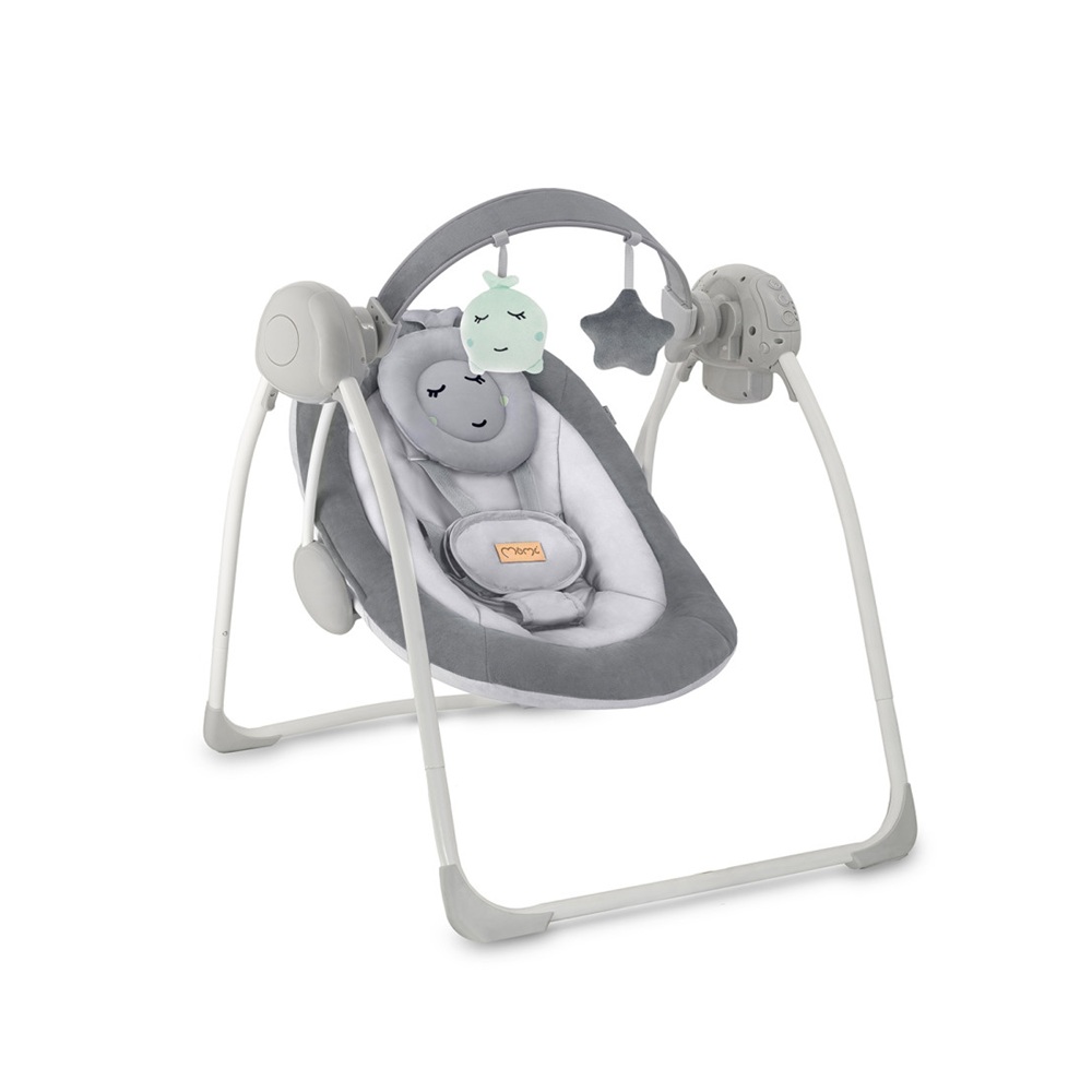 Leagan electric pentru bebelusi Momi Liss Grey - 5