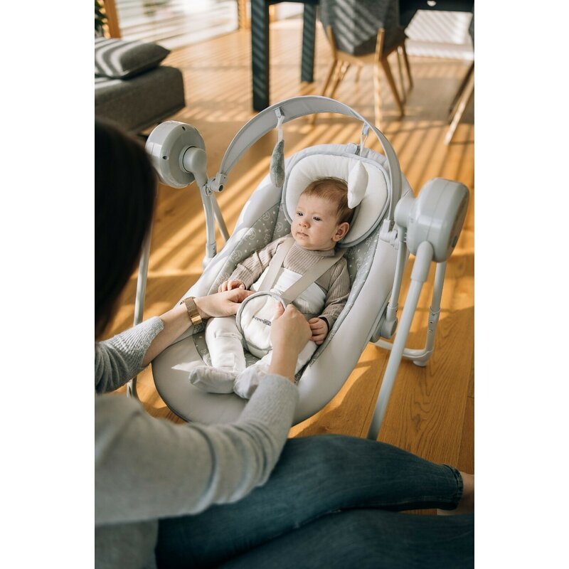 Leagan FreeON Snuggy Stars cu 5 viteze de leganare, 8 melodii, pana la 9 kg - 1