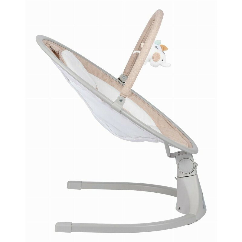 Leagan balansoar FreeOn Elite Beige cu 12 melodii, 5 viteze de balansare si 3 pozitii de reglare a spatarului - 1