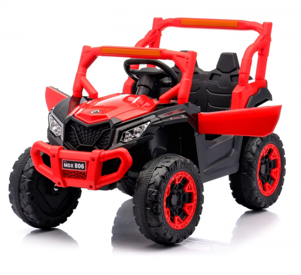 Masinuta electrica pentru copii Nichiduta Off Road Red cu telecomanda 2.4G,acumulator 12V4.5Ah,2 motoare,lumini led functionale,usi cu deschidere,roti robuste,pornire la buton - 1