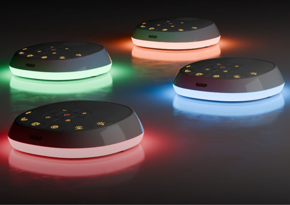 Lampa de veghe pentru bebelusi Neno Lumia cu lumini, sunete si pulsometru - 3