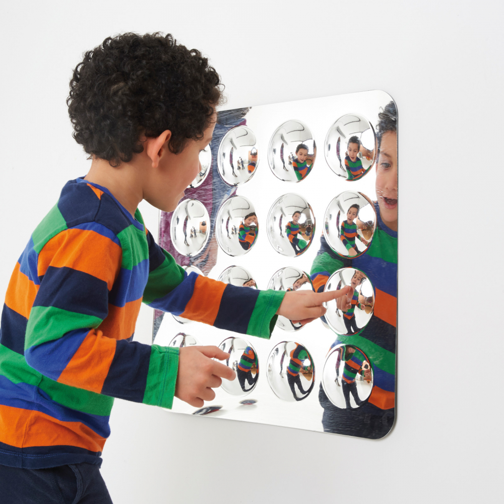 Oglinda acrilica mare Commotion cu 16 cupole - 2