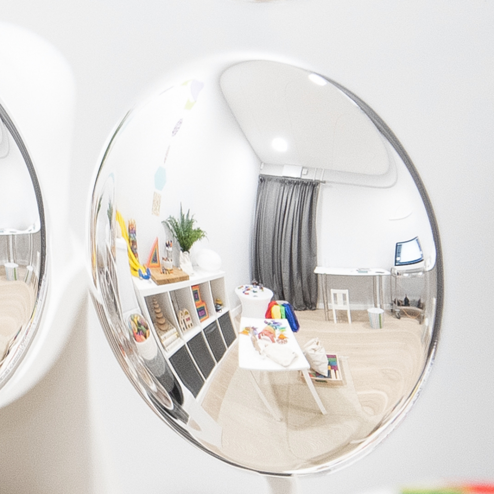 Oglinda acrilica mare TickiT cu 9 cupole