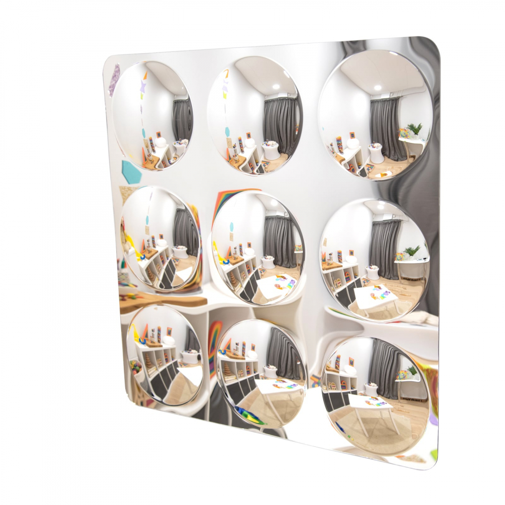 Oglinda senzoriala acrilica gigant Commotion cu 9 cupole