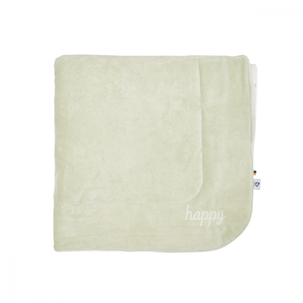 Patura din velur Cotton Twins Happy 90x90 cm bej