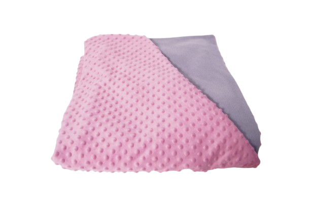 Patura ponderata de 5 kg roz cu gri 150 x 200 cm