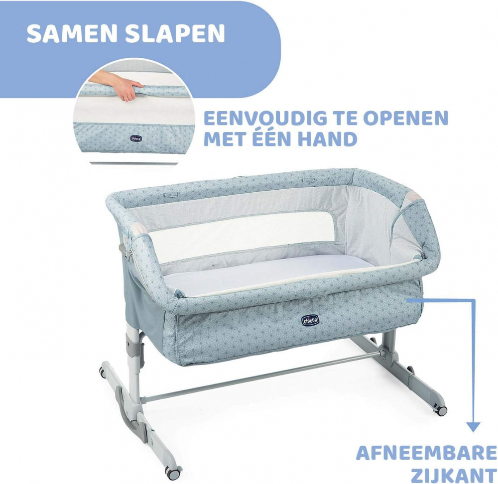 Patut co-sleeping Chicco Next2Me dream turcoaz 0 luni+ - 1