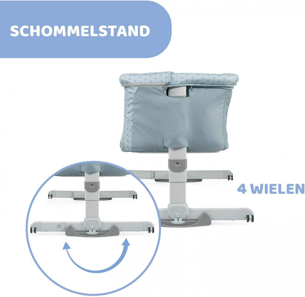 Patut co-sleeping Chicco Next2Me dream turcoaz 0 luni+ - 7