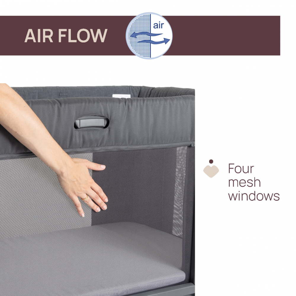 Patut atasabil Chicco Next2Me forever 3 in 1 Rice 0 luni+ - 1