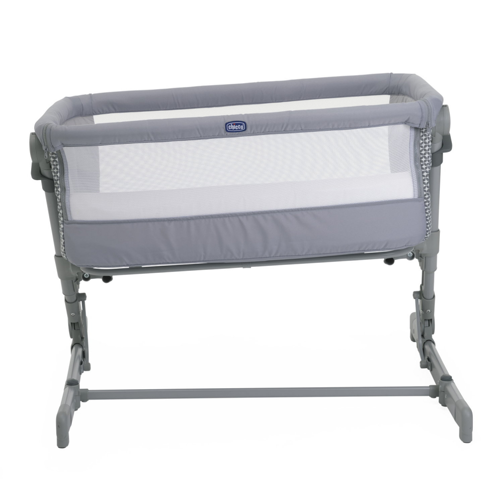 Patut atasabil Chicco Next 2 Me Go Soft grey cu saltea inclusa 0 luni+ - 5