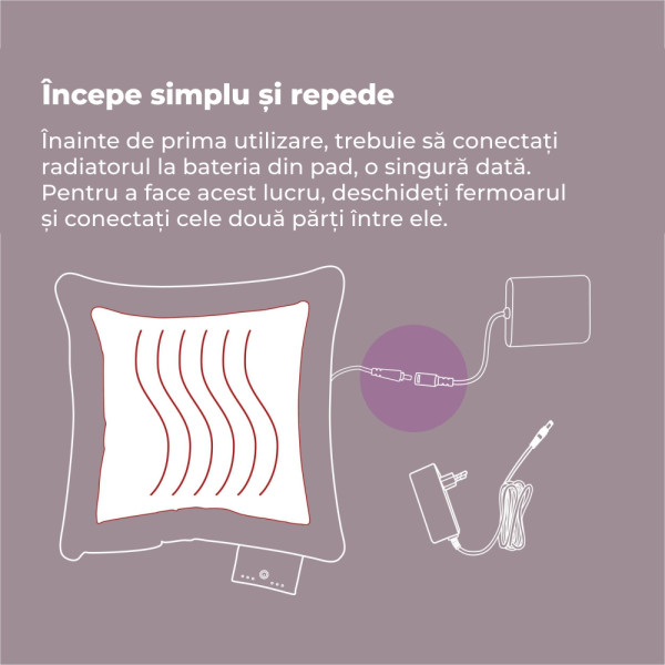 Perna electrica cu acumulator Beurer liliac