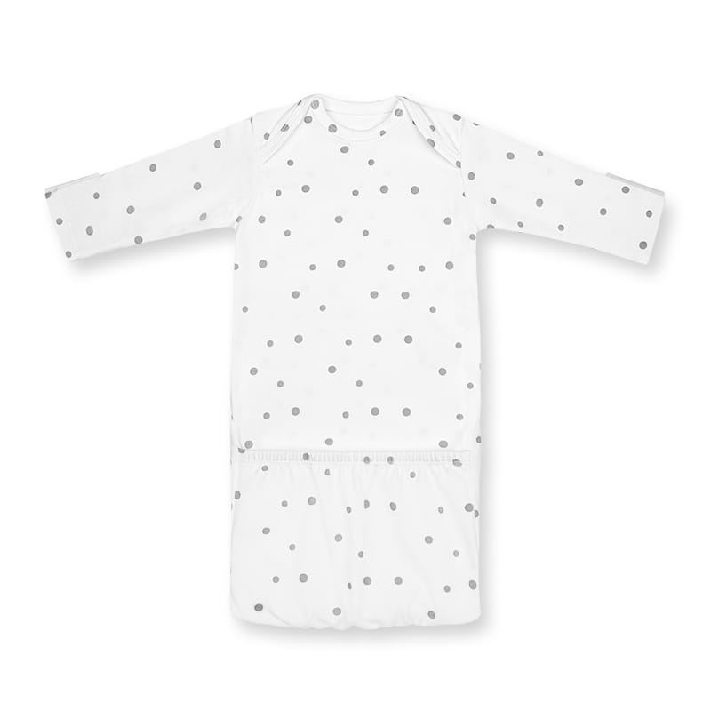 Saculet si caciulita cangur 0-2 luni Grey Dots Sleepee