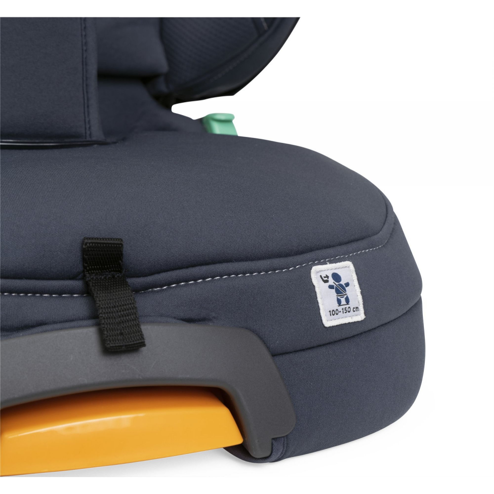 Scaun auto pentru copii Chicco FoldGo India Ink Albastru, I-Size, isofix, 100-150 cm, 3-12 ani - 3