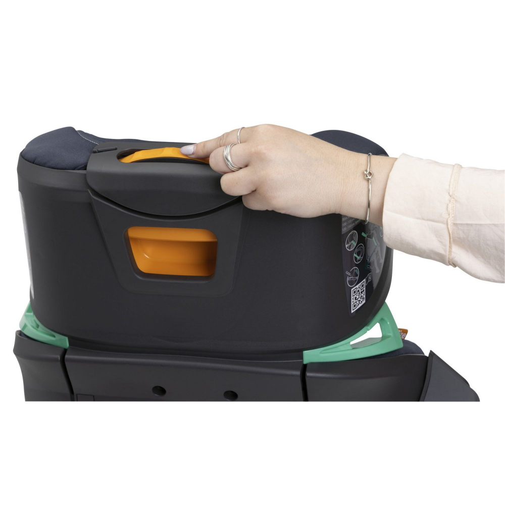 Scaun auto pentru copii Chicco FoldGo India Ink Albastru, I-Size, isofix, 100-150 cm, 3-12 ani - 5