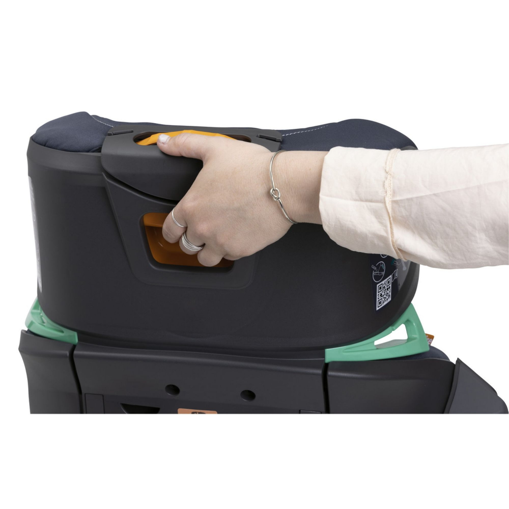 Scaun auto pentru copii Chicco FoldGo India Ink Albastru, I-Size, isofix, 100-150 cm, 3-12 ani - 6