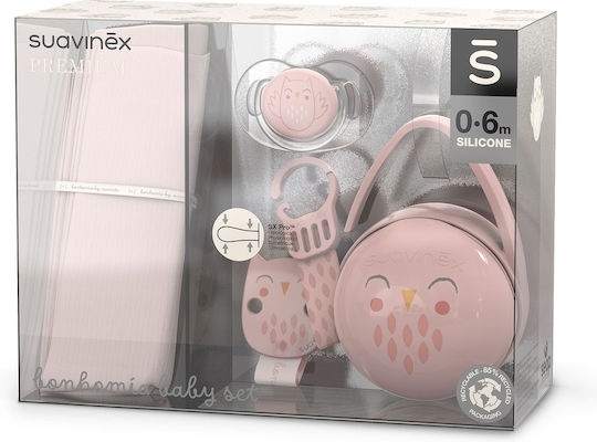 Set cadou Bonhomia Suavinex 4 piese roz