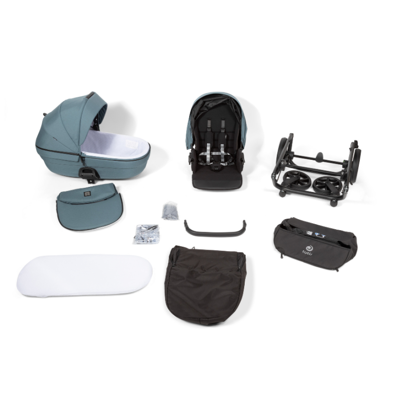 Carucior 2 in 1 Tutis Uno 6+ Menta 143, sezut reversibil, spatar reglabil, cadru din aluminiu, amortizoare, roti cu blocare, greutate admisa 22 kg - 3