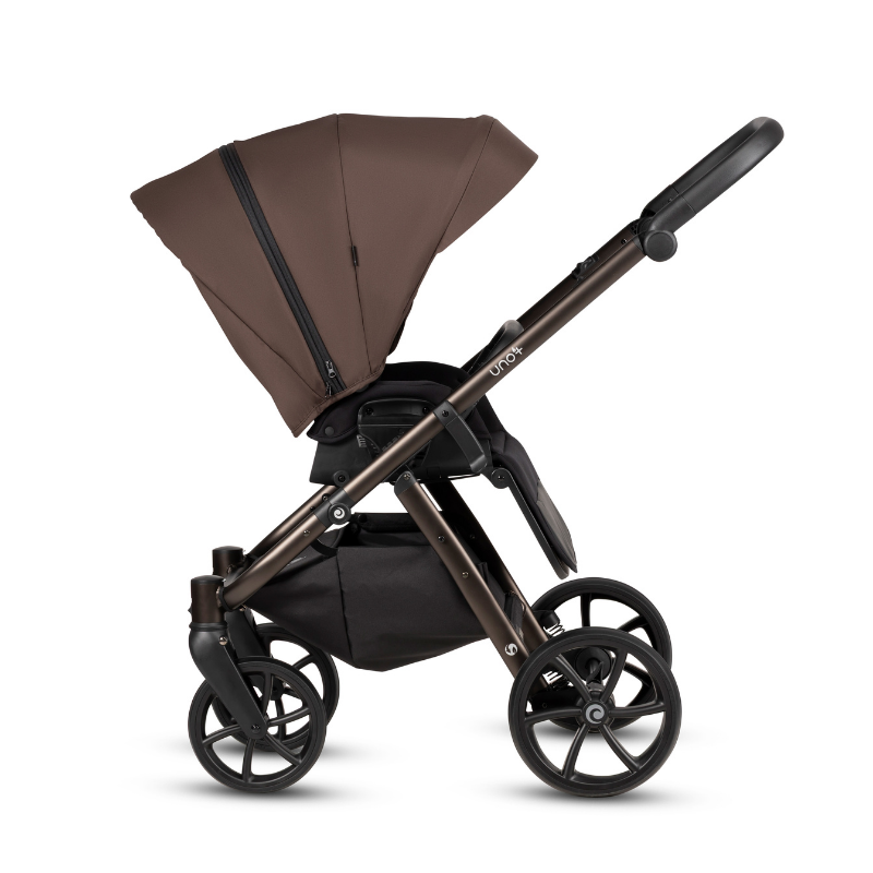 Carucior 2 in 1 Tutis Uno 6+ Tiramissu 147, sezut reversibil, spatar reglabil, cadru din aluminiu, amortizoare, roti cu blocare, greutate admisa 22 kg - 2