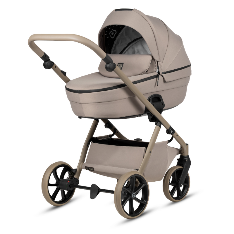 Carucior 2 in 1 Tutis Uno 6+ Taupe 172, sezut reversibil, spatar reglabil, cadru din aluminiu, amortizoare, roti cu blocare, greutate admisa 22 kg - 3