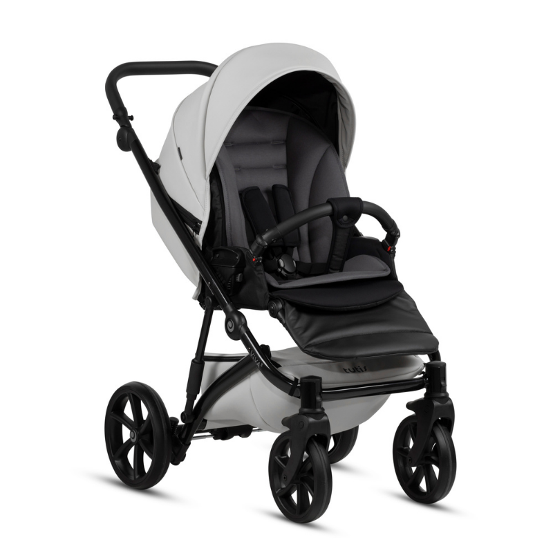 Carucior 2 in 1 Tutis Viva 5+ Cloud 085 din piele ecologica, sezut reversibil, spatar reglabil, roti cu blocare, bara detasabila, accesorii incluse - 5