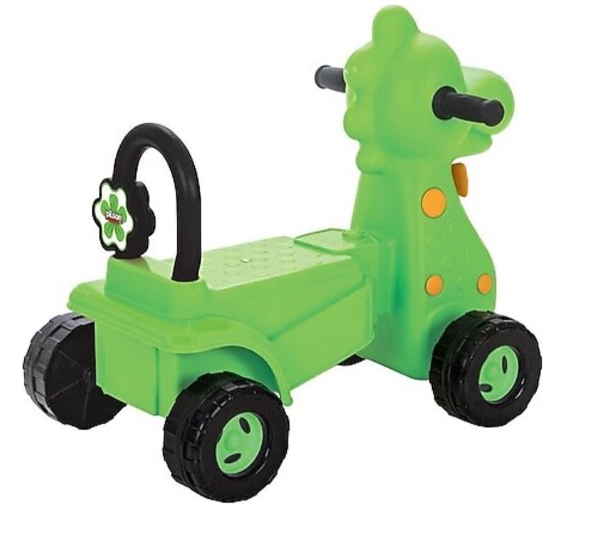 Vehicul Ride On fara pedale Pilsan Dino Green cu spatar inalt,manere ergonomice,recomandat de la 12 luni - 1