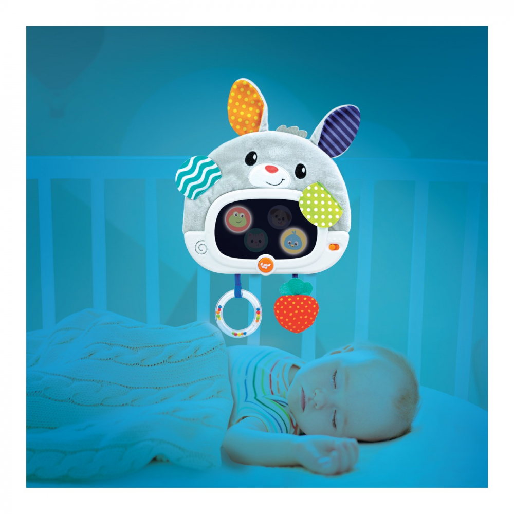 Iepuras cu activitati pentru patut sau carucior Winfun - 2