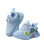 Adidasi Panda eyes bleu cu luminite marime 25