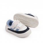 Adidasi pentru copii marime 21 albi cu insertii bleu si bleumarine