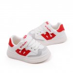 Adidasi albi cu insertii rosii MyBaby pentru copii marime 22