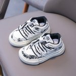 Adidasi alb cu negru in degrade marime 21