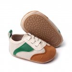 Adidasi Sporty crem cu maro si verde 9-12 luni marime 20