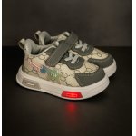 Adidasi cu luminite Super Cute gri marime 22