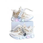 Adidasi pentru copii Lorena crem cu luminite marime 29