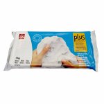 Argila naturala pentru modelare cu uscare la aer Sio-2 plus 1 kg alba