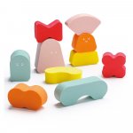 Joc de stivuire Quut Toys Blokki din spuma coral pink