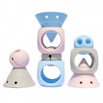 Set senzorial pentru bebe nordic colors Building Genius