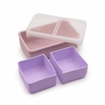 Cutie pranz bento Melii cu compartimente detasabile pink purple