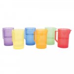 Set 6 cani transparente colorate TickiT