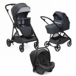 Carucior pentru copii 3 in 1 Chicco Seety Kory Plus I-Size BostonGrey 0 luni+