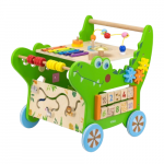 Carucior cu activitati Viga crocodilul din lemn
