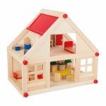 Set de construit Small Foot Casuta papusii cu mobilier