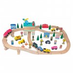 Circuit feroviar Heliport Mentari 66 piese