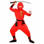 Costum Ninja Dragon rosu 5-7 ani 128 cm