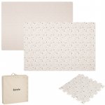 Covoras educativ tip puzzle Lionelo Yoka Bej din spuma 173x116 cm