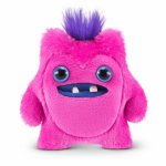 Jucarie de plus 9 cm Fuggler bebe ciudatei Greedy Grinner pink
