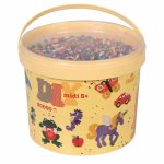 Galeata cu 30000 margele de calcat Hama Midi mix 22 culori (mix-67)