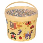Galeata cu 30000 margele de calcat Hama Midi mix 6 culori de baza (mix-66)