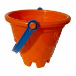 Galetusa portocalie pentru castel din nisip