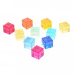 Set 10 cuburi acrilice TickiT Gem Cube