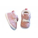 Ghete roz cu picatele albe marimea 25